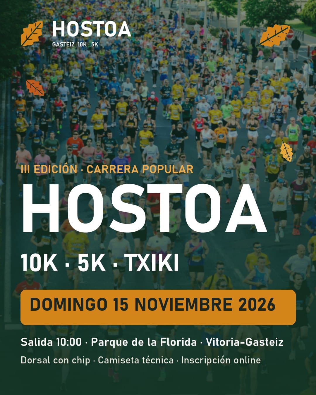 Cartel de Hostoa Gasteiz 10K